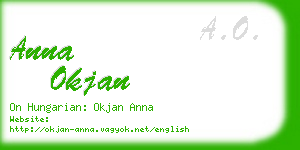 anna okjan business card